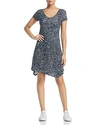 MARC NEW YORK PERFORMANCE PRINTED ASYMMETRIC-HEM DRESS,MN8D2179