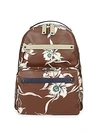 VALENTINO GARAVANI Floral Print Leather Backpack,0400098853497