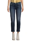 7 FOR ALL MANKIND Cropped Straight Leg Jeans,0400099070793