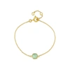 Auree Jewellery Brooklyn Aqua Chacledony & Gold Vermeil Bracelet In Vermeil