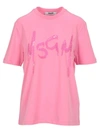 MSGM MSGM TSHIRT LOGO PAILETTES,10633912