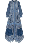 ALTUZARRA TAMOURINE PRINTED SILK CREPE DE CHINE MAXI DRESS