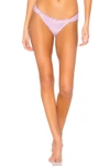 PILYQ Lace Fanned Teeny Bikini Bottom,PILY-WX363