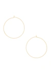 Luv Aj The Capri Wire Hoops In 14k Antique Gold In 14k Antique Gold