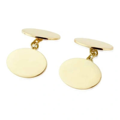 Auree Jewellery Grafton 9ct Yellow Gold Oval Cufflinks