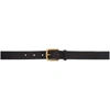 MAXIMUM HENRY MAXIMUM HENRY BLACK AND GOLD SLIM STANDARD BELT