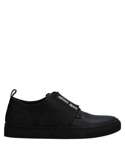 Armani Jeans Trainers In Black