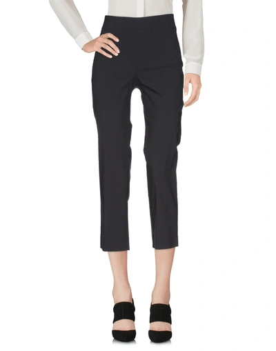 Avenue Montaigne Cropped Trousers In Black