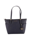 MICHAEL MICHAEL KORS JET SET SAFFIANO LEATHER TOTE,10634132