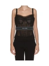 DOLCE & GABBANA LACE BUSTIER TOP,10634276
