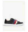 GUCCI NEW ACE BOW-DETAIL SATIN TRAINERS