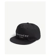 GIVENCHY LOGO-EMBROIDERED WOVEN STRAPBACK CAP