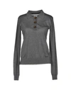 PEUTEREY PEUTEREY WOMAN SWEATER GREY SIZE 12 VIRGIN WOOL,39885889OH 4