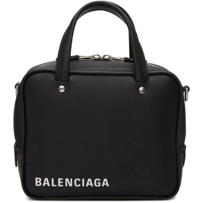 Balenciaga Extra Small Triangle Leather Satchel - Black In Noir