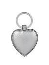 SMYTHSON Panama Heart Leather Keychain