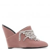 GIUSEPPE ZANOTTI - VELVET WEDGE WITH CRYSTALS DEVA,I85000900310