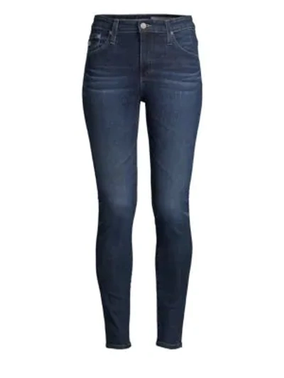 Ag Farrah Mid-rise Stretch Skinny Ankle-length Jeans In 4 Years Deep Willow