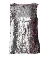 TANYA TAYLOR Gabby Two-Tone Sequin Sleeveless Top