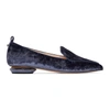 NICHOLAS KIRKWOOD NAVY VELVET BEYA LOAFERS