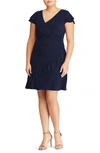 LAUREN RALPH LAUREN HARTLEY RUFFLE FIT & FLARE DRESS,252717601003