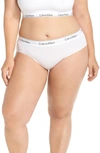 Calvin Klein Plus Size Modern Cotton Logo Hipster Qf5118, First At Macy's In White