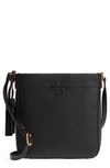 TORY BURCH MCGRAW LEATHER CROSSBODY TOTE - BROWN,46423