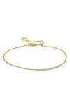 MONICA VINADER MONICA VINADER SKINNY DIAMOND BRACELET,GP-BL-PVSS-DIA