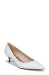 Sam Edelman Dori Kitten-heel Pumps In Bright White Leather