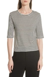 VINCE STRIPE CROP TEE,V510982947