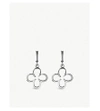 LINKS OF LONDON Ascot sterling silver four-leaf clover earrings