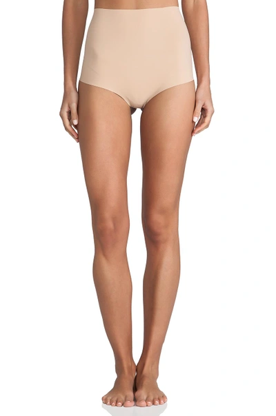 Commando High-waist Control Thong In Beige