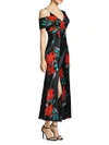 DIANE VON FURSTENBERG Asymmetric Floral-Print Dress,0400098187303