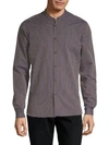 THE KOOPLES Striped Button-Down Shirt,0400098847877