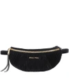 MIU MIU MATELASSÉ VELVET BELT BAG,P00339906