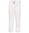 PROENZA SCHOULER COTTON CROPPED trousers,P00347036