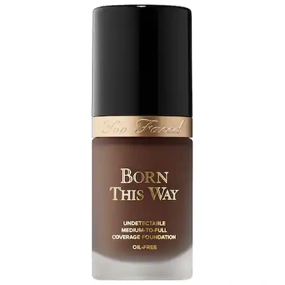 TOO FACED BORN THIS WAY NATURAL FINISH LONGWEAR LIQUID FOUNDATION TRUFFLE 1 OZ/ 30 ML,P397517