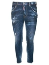 DSQUARED2 DISTRESSED WAIST FIT JEANS,10634562