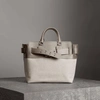 BURBERRY The Medium Canvas and Leather Belt Bag,40766731
