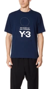 Y-3 M STACKED LOGO TEE