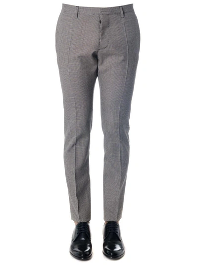 Dsquared2 Grey Classic Trousers In Wool