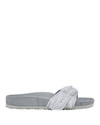 RICK OWENS Madrid Grey Sandals,BW18S8897-FUR58