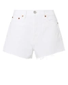 RE/DONE Hollywood White Shorts,WA20601513HOLLYWOODSH