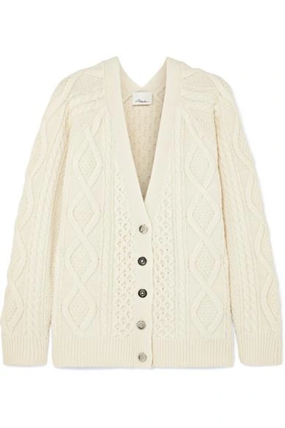 3.1 Phillip Lim / フィリップ リム Cable-knit Wool Cardigan In Ivory