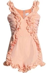 ALICE MCCALL STUCK ON YOU RUFFLED SHELL PLAYSUIT,3074457345618887847