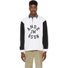 JW ANDERSON JW ANDERSON BLACK AND WHITE RUGBY LONG SLEEVE POLO