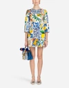 DOLCE & GABBANA MAJOLICA-PRINT BROCADE DRESS,F69U7THSMRVHAR37