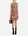 DOLCE & GABBANA PRINTED BROCADE DRESS,F6B1DTFSM23HE718