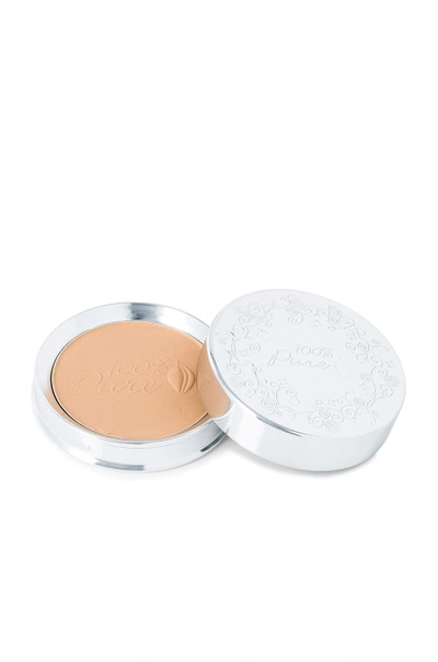 100% Pure Healthy Face Powder Foundation W/ Sun Protection In White Peach