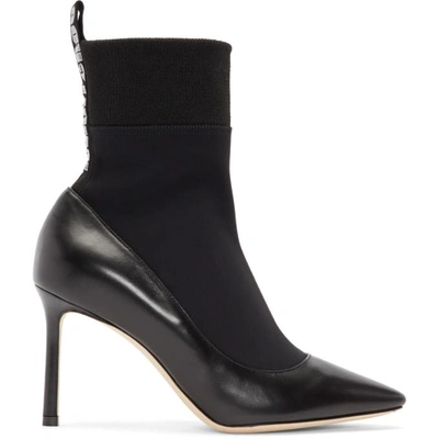 Jimmy Choo Brandon Ankle Boots In Black Leather
