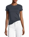 Vince Essential Crewneck Top In Coastal